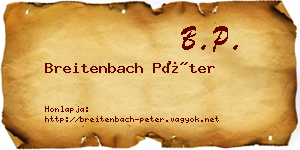 Breitenbach Péter névjegykártya